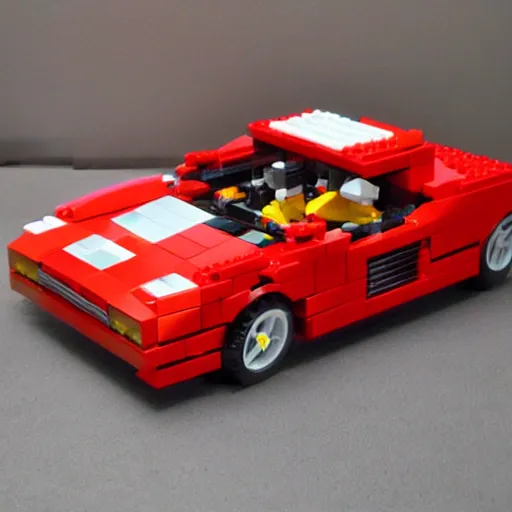 Image similar to red ferrari testarossa lego set