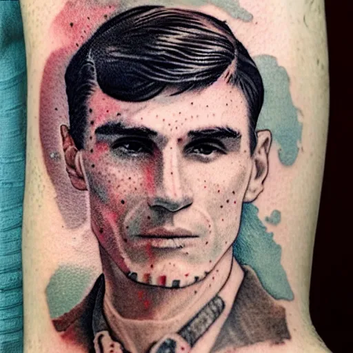 Thomas Shelby of Peaky Blinders Tattoo design #tattoodesign #thomassh... |  TikTok