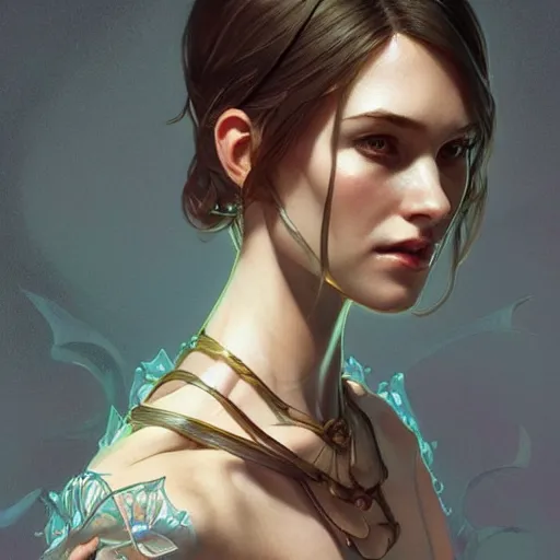 Image similar to Covid-19 as a human, humanoid, intricate, highly detailed, digital painting, artstation, concept art, sharp focus, illustration, art by artgerm and greg rutkowski and alphonse mucha