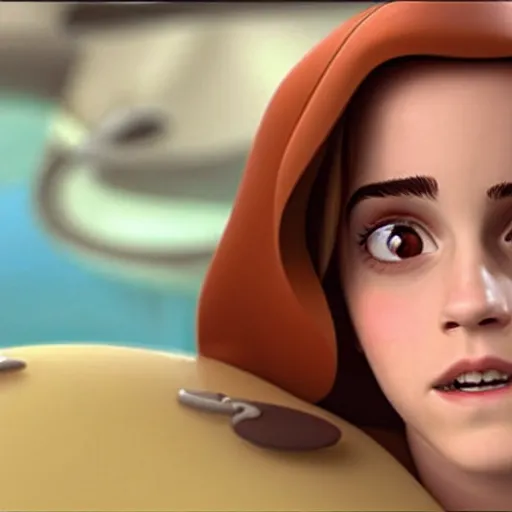 Image similar to film still of emma watson from finding nemo, dentist office 2 0 0 3,