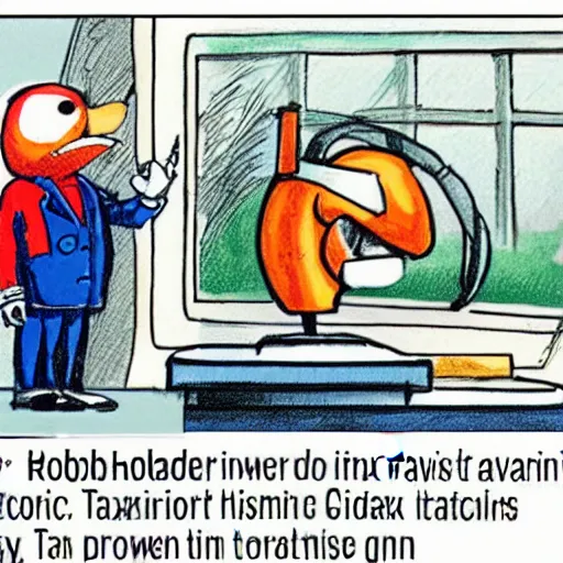 Image similar to Doctor Robotnik tried for tax evasion, court drawing, drawn by a toddler