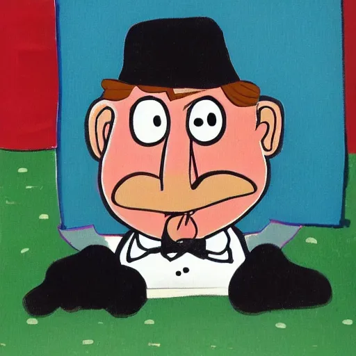 Image similar to little mr sausage lips by richard hargreaves