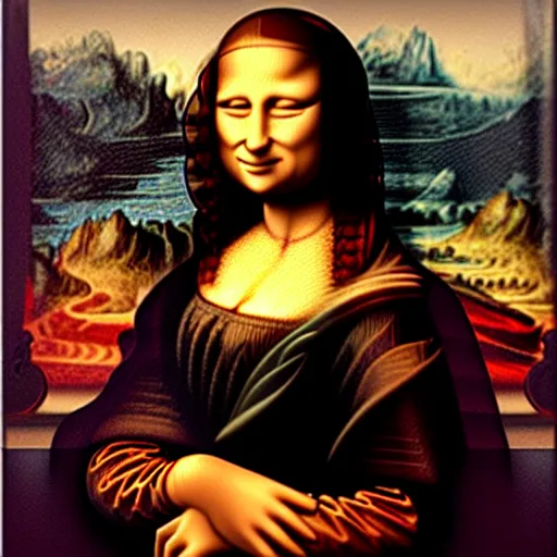 Prompt: mona Lisa giga chad