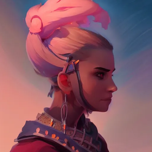 Image similar to profile portrait, maya ali mage, gloomhaven, dynamic lighting, gaudy colors, octane render aesthetic, matte painting concept art, official fanart behance hd artstation by jesper ejsing, by rhads and makoto shinkai and lois van baarle and ilya kuvshinov and rossdraws