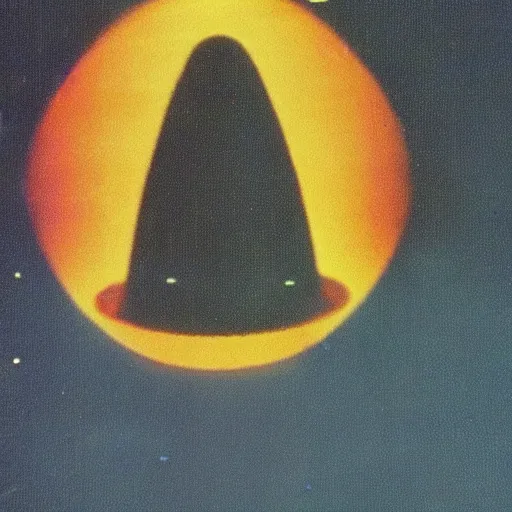 Prompt: blurry picture of a thing in the night sky that might be an ufo, 8 0 ies home video,