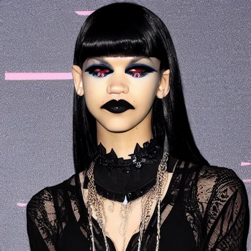 Prompt: Goth Zendaya