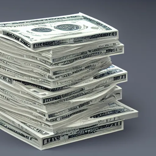 Prompt: huge stack of dollar bills, dslr, 8 k, octane beautifully detailed render, cold lighting, cinematic lighting, detailed photo, masterpiece, volumetric lighting, ultra realistic, highly detailed, high quality, lossless, photorealistic