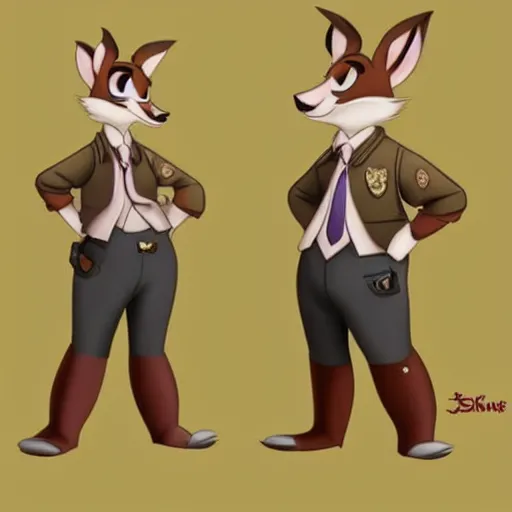 Prompt: style of disney princes and zootopia, anthropomorphic deer, female, sexy, little fat