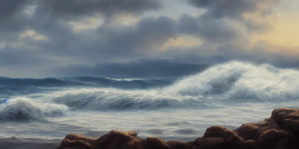 Image similar to a wave, cinematic lighting, beautiful composition, detailed oil painting, hyperrealistic, 8k