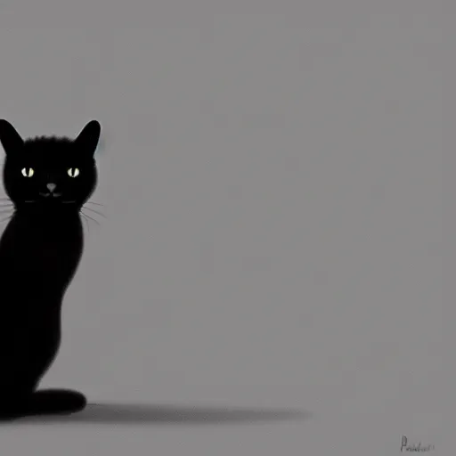 Prompt: photorealistic black cat, digital art, 4K, detailed.