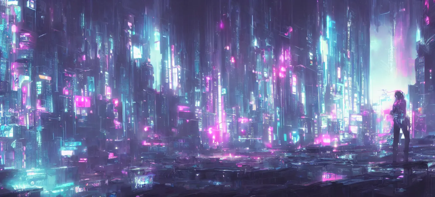 desktop wallpaper, cyberpunk, pastel, videogame