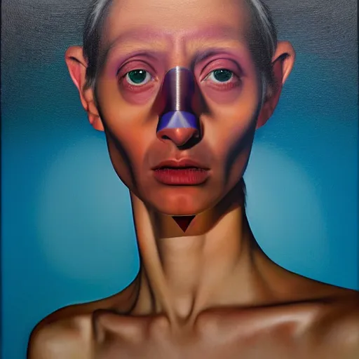 Image similar to ethos of ego, mythos of id. by heraldo ortega, hyperrealistic photorealism acrylic on canvas, resembling a high - resolution photograph