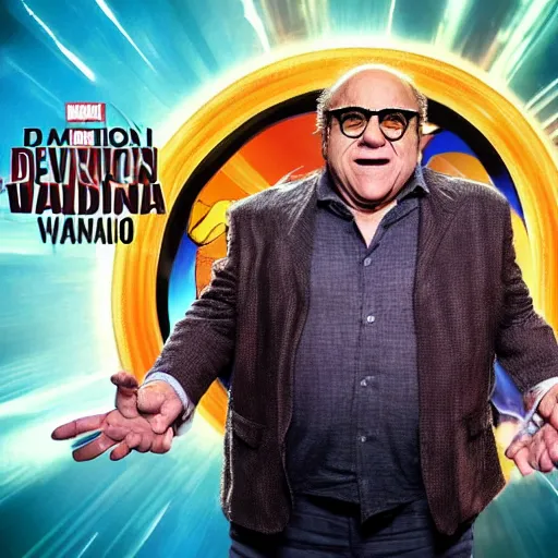 Image similar to Danny Devito as a character in Marvel Wandavision, 8k resolution, full HD, cinematic lighting, award winning, anatomically correct