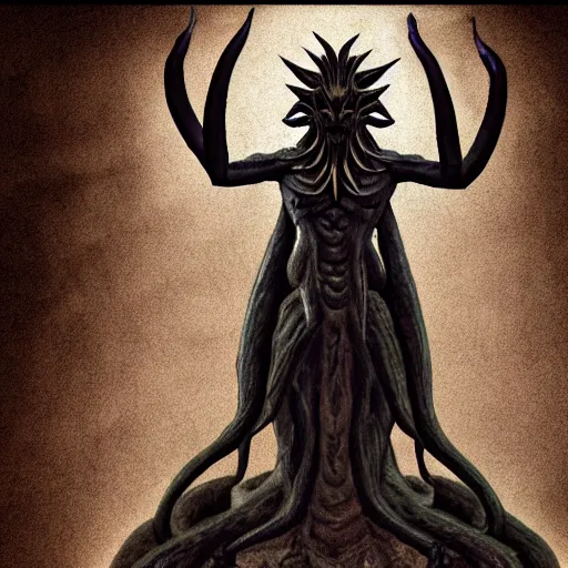 Prompt: nyarlathotep, hd realistic image, full body shot