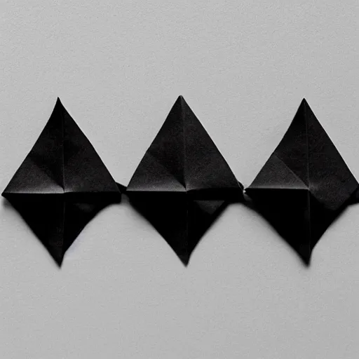 Image similar to very thin black line connecting dots in the shape of abstract origami