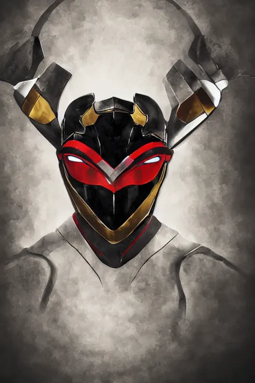 Image similar to portrait of kamen rider kuuga, realistic, highly detailed, digital painting