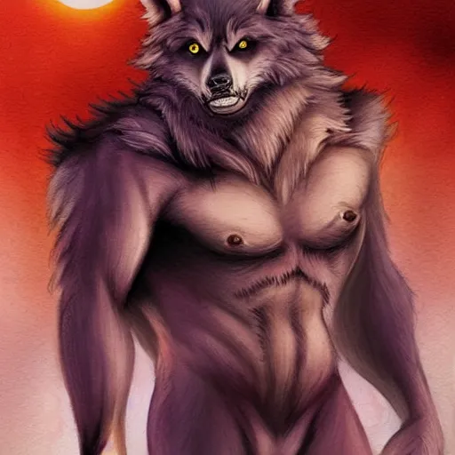 Prompt: Werewolf,