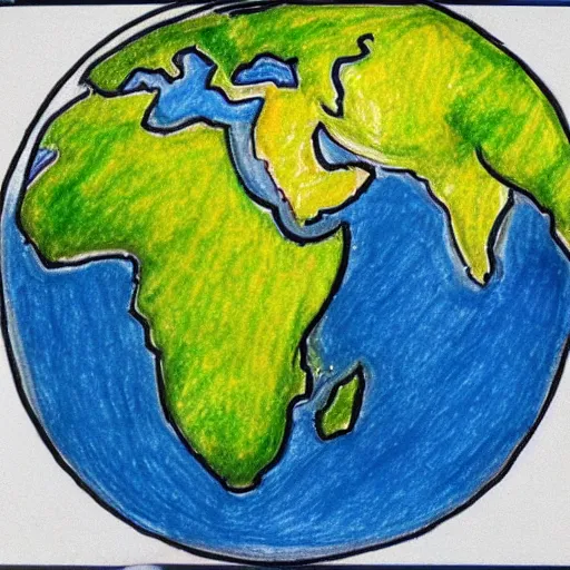 Image similar to the earth in drawing