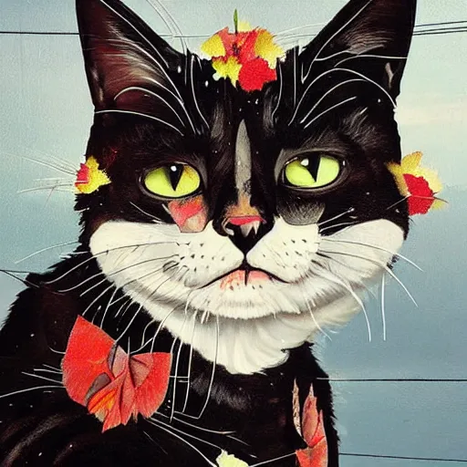 Image similar to a portrait of a cat character in a scenic environment by sandra chevrier, hyperdetailed, trending on artstation