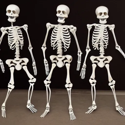 Image similar to human skeleton dancing