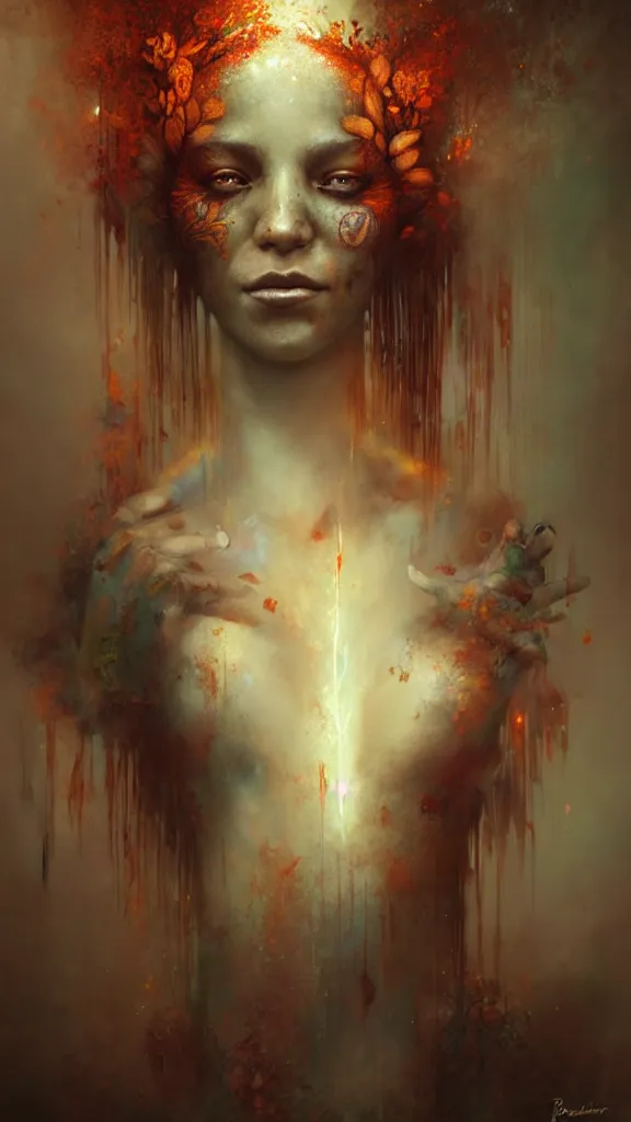 Image similar to the ayahuasca spirit, by bastien lecouffe deharme