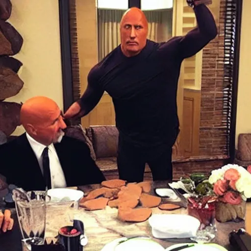 Image similar to Dr Phil as Dwayne Johnson