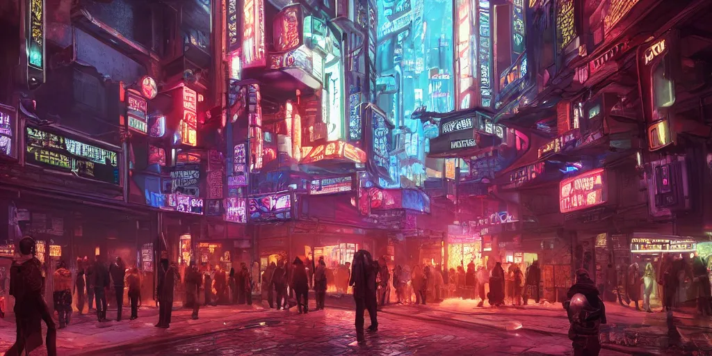 Image similar to Photorealistic cyberpunk theatre in crowded Charlottetown night. Hyperdetailed photorealism, UHD, amazing depth, glowing rich colors, golden ration, 3D octane cycle unreal engine 5, 3d shading, cinematic lighting, artstation concept art