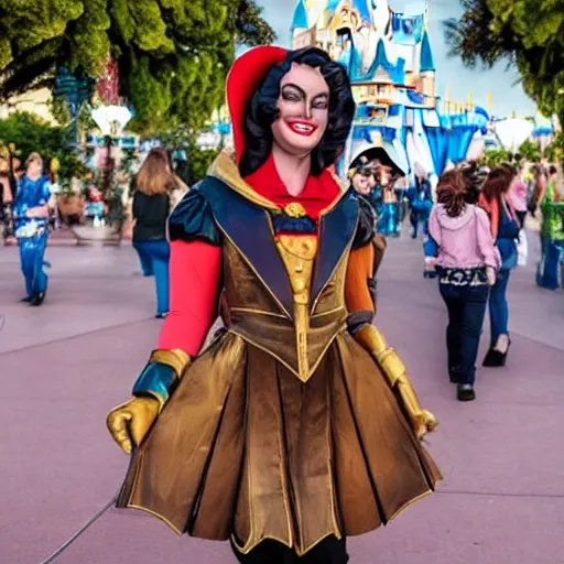 Prompt: transgender costume character at disneyland made only to upset republicans, highly detailed, high definition, ultra realistic