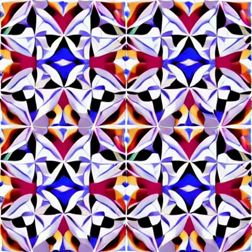 Prompt: tessellations made by a cubist