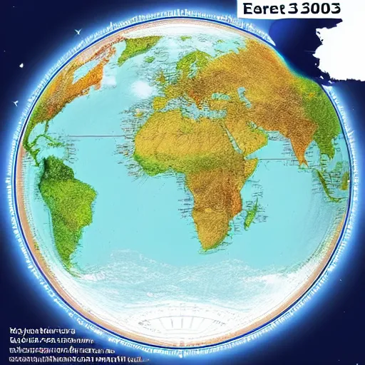 Image similar to map of the earth in the year 3022