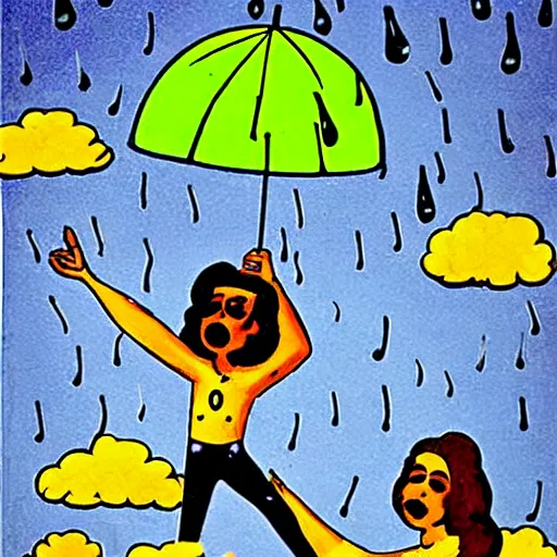 Image similar to it's raining man, hallelujah!