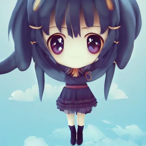 Image similar to cute fumo plush of a girl with a big heart, very long and unkempt hair, stylized pbr, subsurface scattering, sunshine, subsurface scattering pbr shading, cel shading stylized, outline glow, blob anime, bokeh, vray