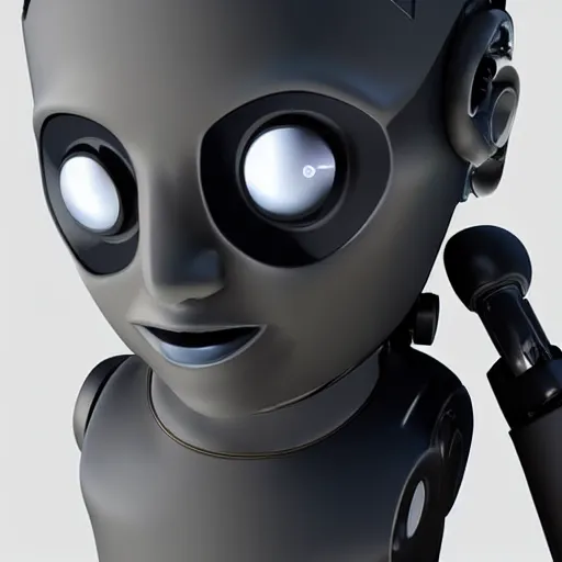 Prompt: Portrait of an android boy with robotic parts, hyper-realistic, cinema 4D