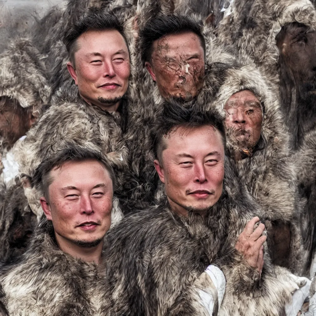 Prompt: ancient mongolian elon musk