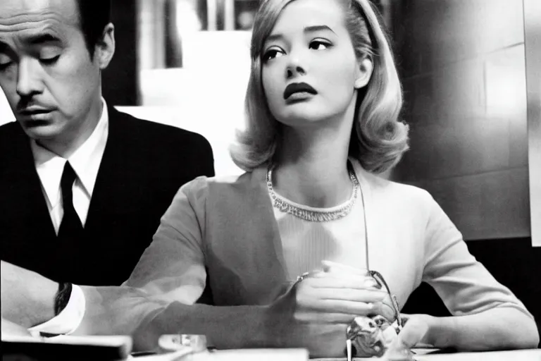 Image similar to a still of the movie lost in translation directed by billy wilder in 1 9 4 5