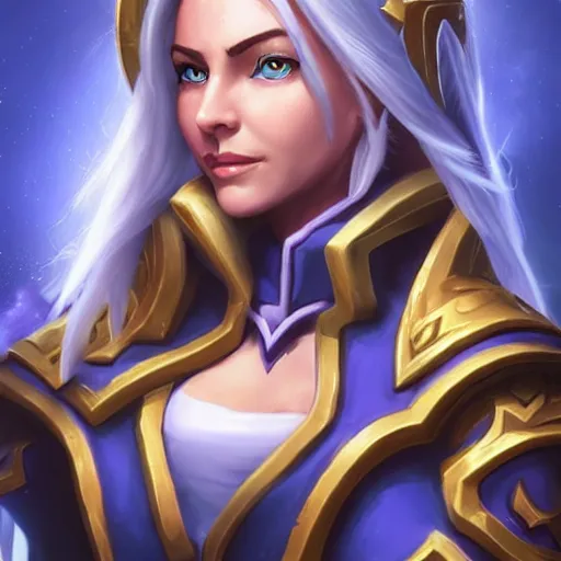 Image similar to Jaina Proudmoore, hearthstone art