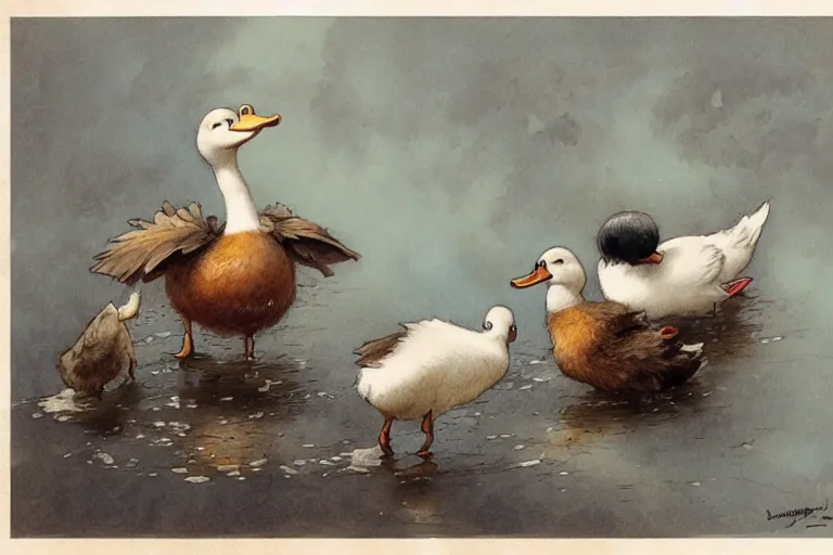 Prompt: ( ( ( ( ( duckburg. muted colors. ) ) ) ) ) by jean - baptiste monge!!!!!!!!!!!!!!!!!!!!!!!!!!!