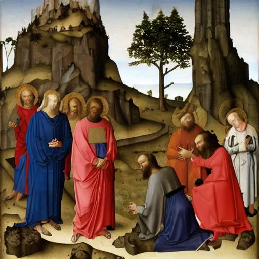 Prompt: deposition of christ by van der weyden