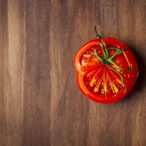 Image similar to photo of [ [ grilled ] ] [ tomato ] taken with canon eos - 1 d x mark iii, bokeh, sunlight, studio 4 k