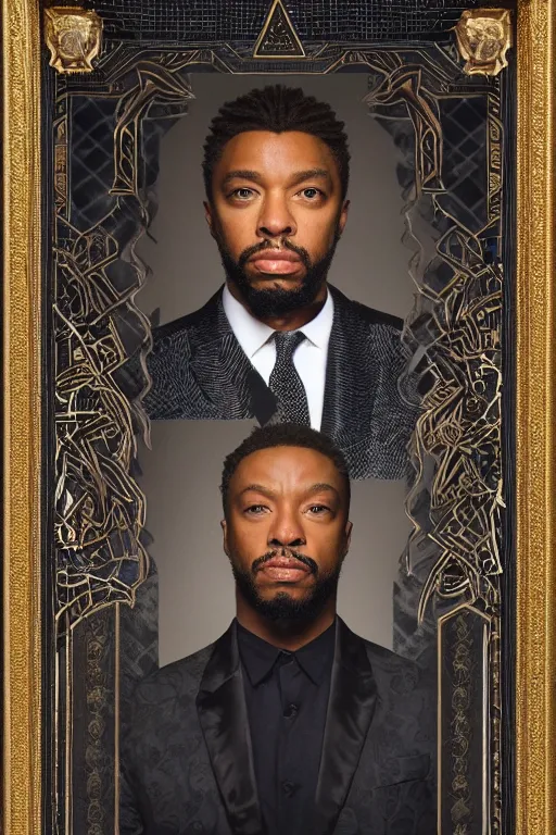 Prompt: portrait of a gay caucasian marvel black panther, award winning portrait