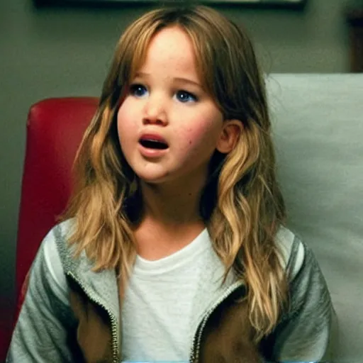 Prompt: Promo picture of Jennifer Lawrence as Geri Maguire in Jerry Maguire remake (2029)