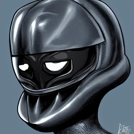 Image similar to dark helmet dik dik spaceballs digital illustration, trending on artstation, animated