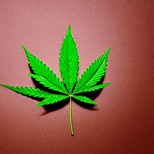 Prompt: a pill that looks like a cannabis leaf