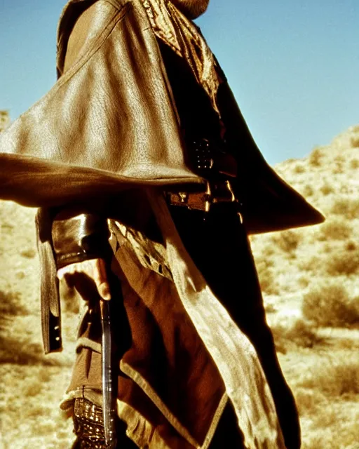 Image similar to film still close up shot of ron perlman as the man with no name from the movie a fistful of dollars. photographic, photography