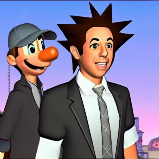 Image similar to jerry seinfeld in kingdom hearts