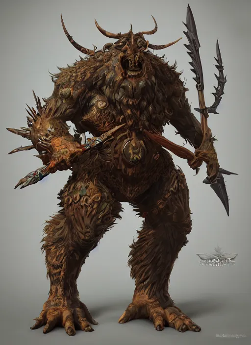 Image similar to а fantasy Proto-Slavic mythology creatures inspired blizzard games, full body, detailed and realistic, 4k, trending on artstation, octane render