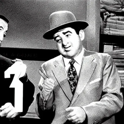 Image similar to Abbott and Costello meet God