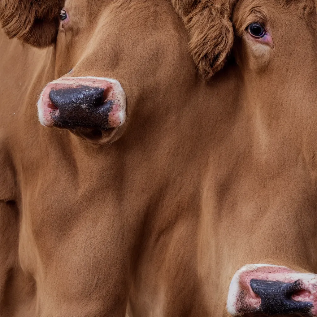 Prompt: texture of cow