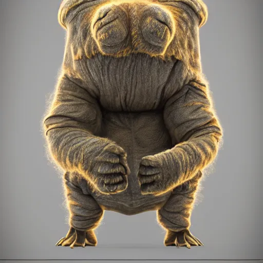 Image similar to Large tardigrade with fur!!!!!, trending on artstation, photorealistic imagery, heavily detailed, intricate, 4k, 8k, artstation graphics, artstation 3d render, artstation 3d, artstation unreal engine