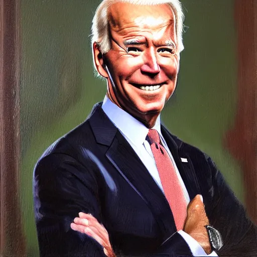 Image similar to A portrait of the most joe biden in the world, oil painting, majestic, detailed, high resolution